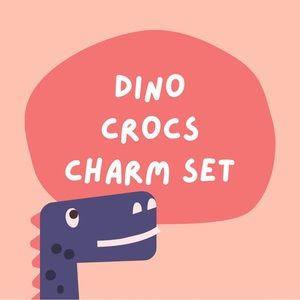 Crocs Charms 6 Piece NEW Set Dinos